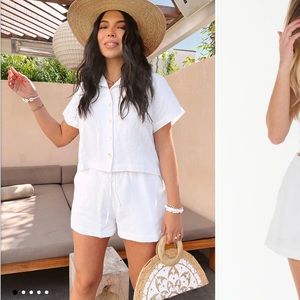 Show me your MUMU a white linen set